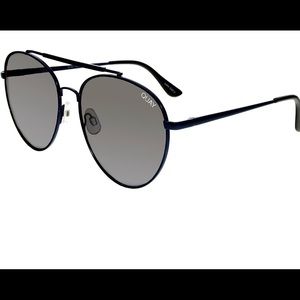 Quay  Mirrored Lickity Split BLUE/SLV Sunglasses